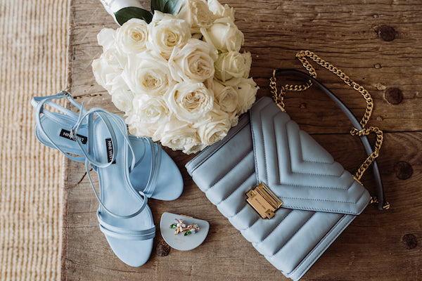 something blue wedding accessories