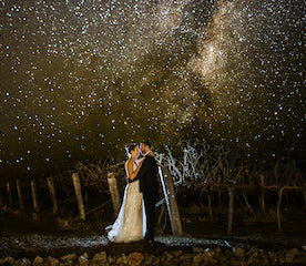 under the stars at blue wren farm wedding venue mudgee